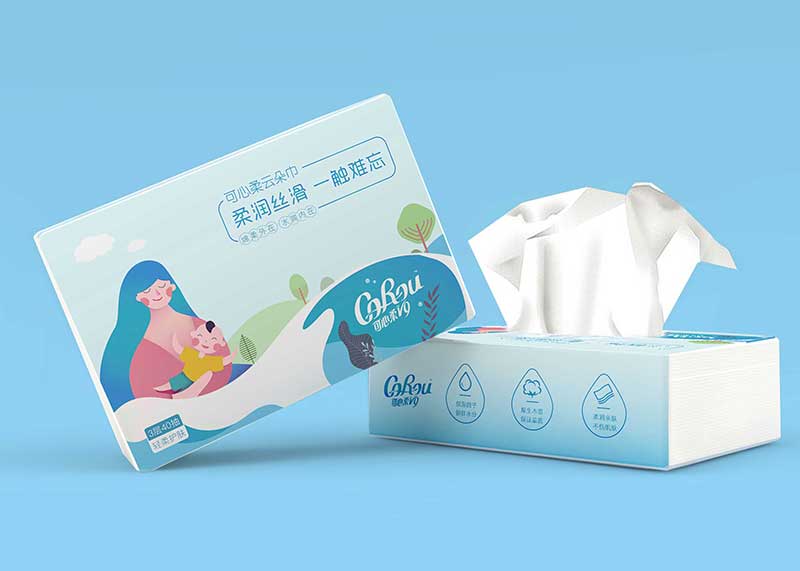 快消品包装——可心柔纸巾包装设计