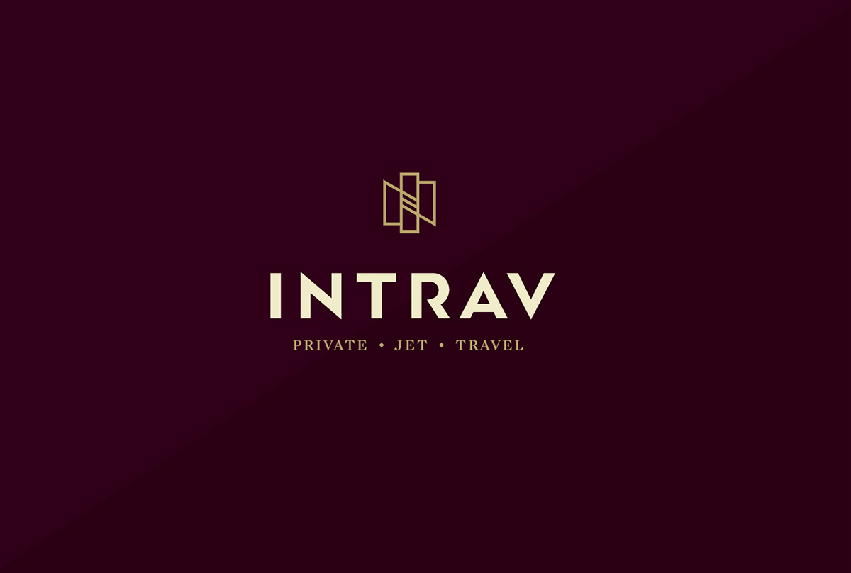 美国Intrav私人飞机旅行公司视觉形象设计