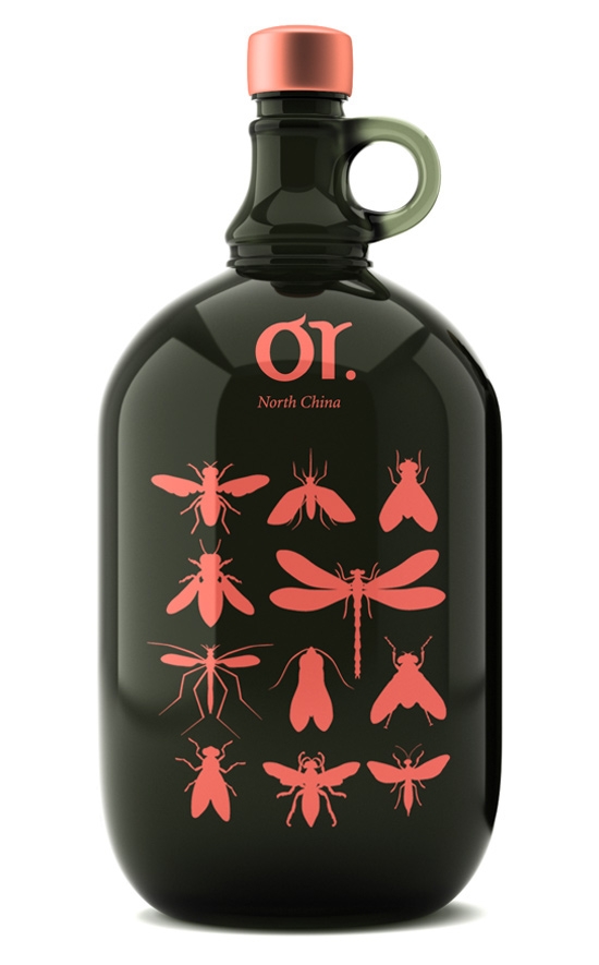 莫斯科昆虫“或葡萄酒”品牌包装设计，不过看起来有点恐怖