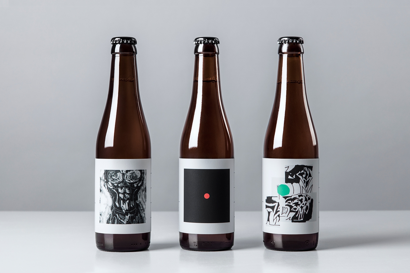 O / O酿造公司三款新啤酒品牌包装设计