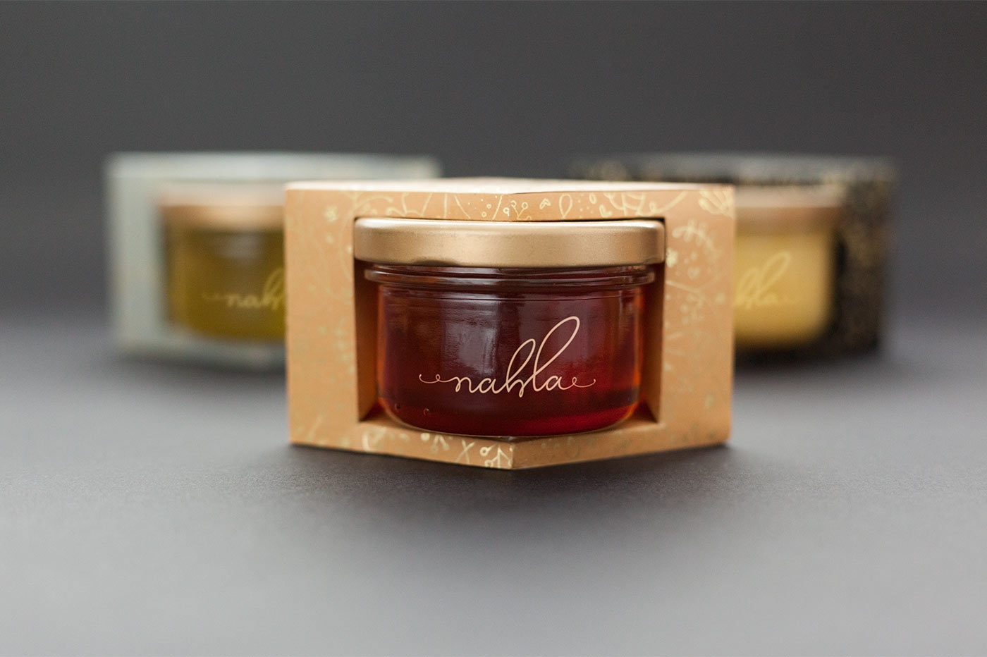 菱形蜂蜜瓶-有机蜂蜜包装设计