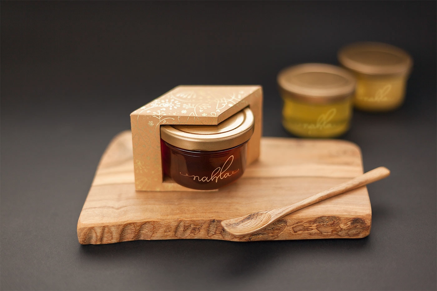 菱形蜂蜜瓶-有机蜂蜜包装设计