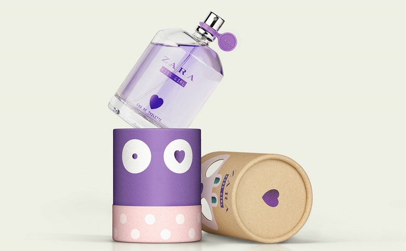婴儿的香水包装设计,两个生动有趣、引人入胜的插图/人物