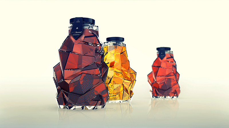 BEEloved honey蜂蜜创意包装设计种类展示