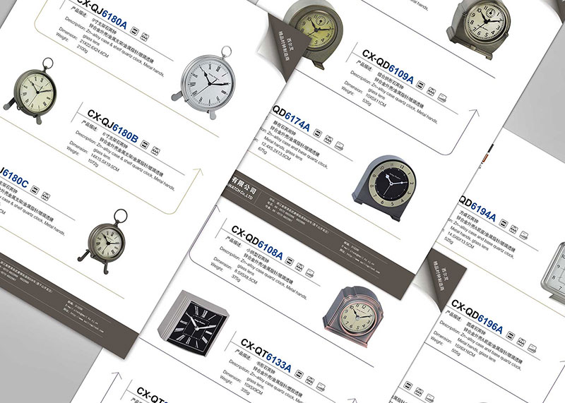钟表产品目录画册设计主要是产品展示效果
