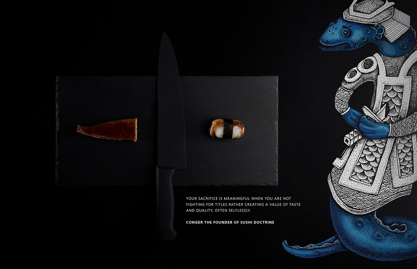 日本料理包装设计——当鱼也有武士精神