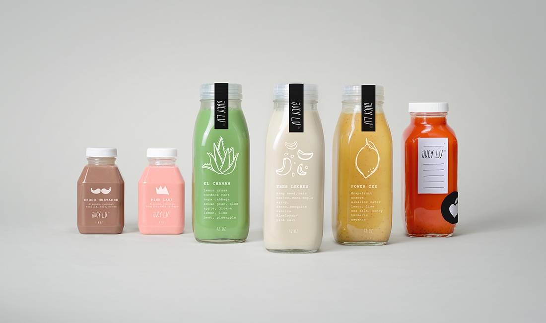 冷榨果汁和健康食品行业的品牌包装设计