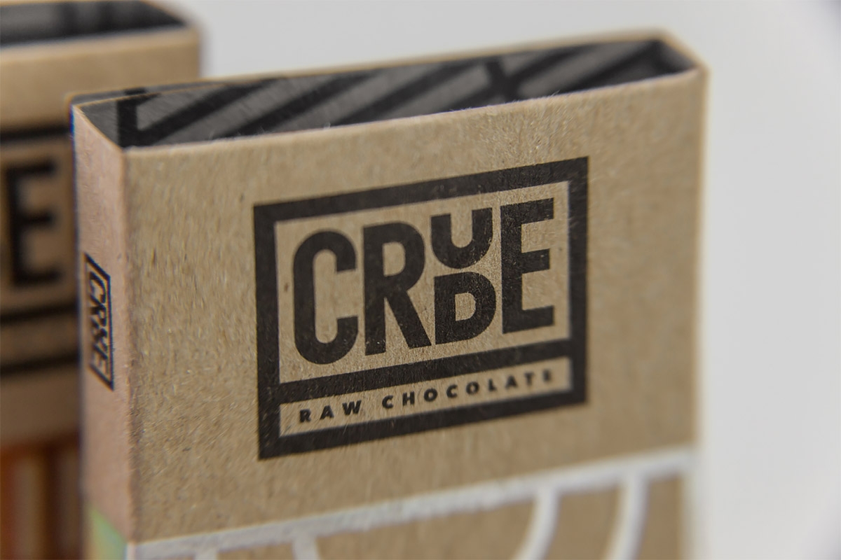 原始生巧克力品牌Crude包装设计
