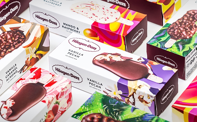 哈根达斯冰淇淋品牌包装设计,冷饮品牌包装设计,杭州产品包装设计公司
