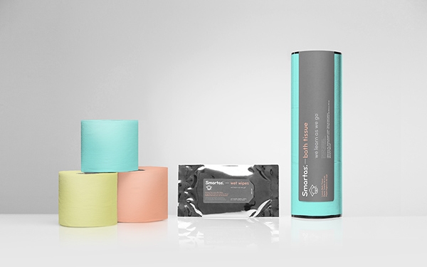 卫生纸品牌包装设计，用色彩绽放美丽