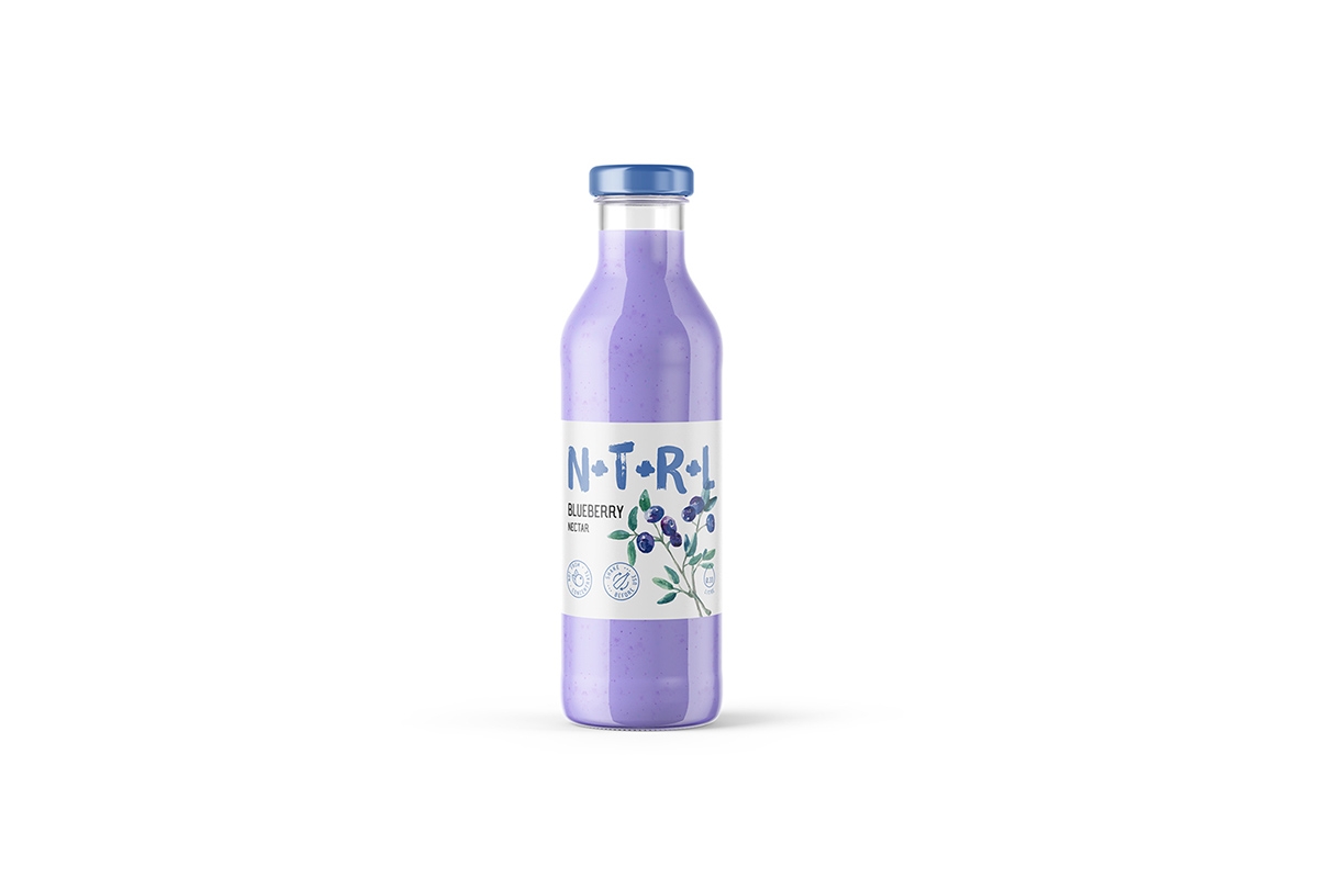 天然饮料，果汁的 品牌的包装设计