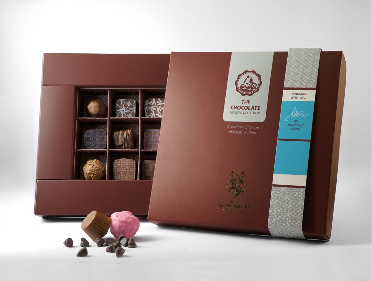 意大利豪华巧克力品牌包装设计，专为酒店而定制
