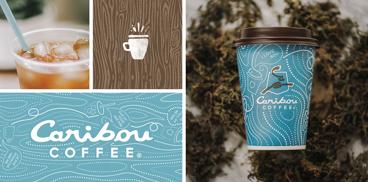 驯鹿咖啡品牌包装设计，浓厚的北美中西部设计风格