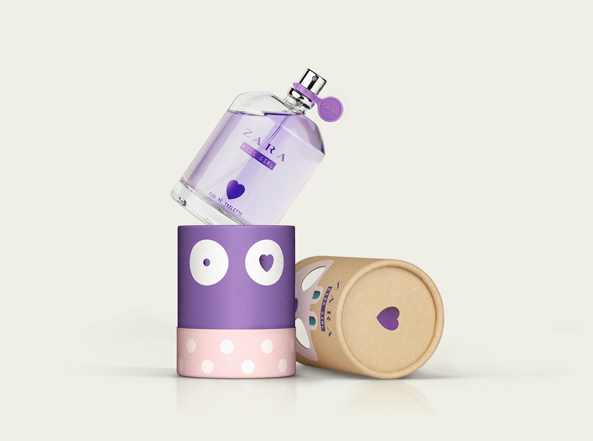 儿童化妆品之家-Zara婴儿儿童香水包装设计
