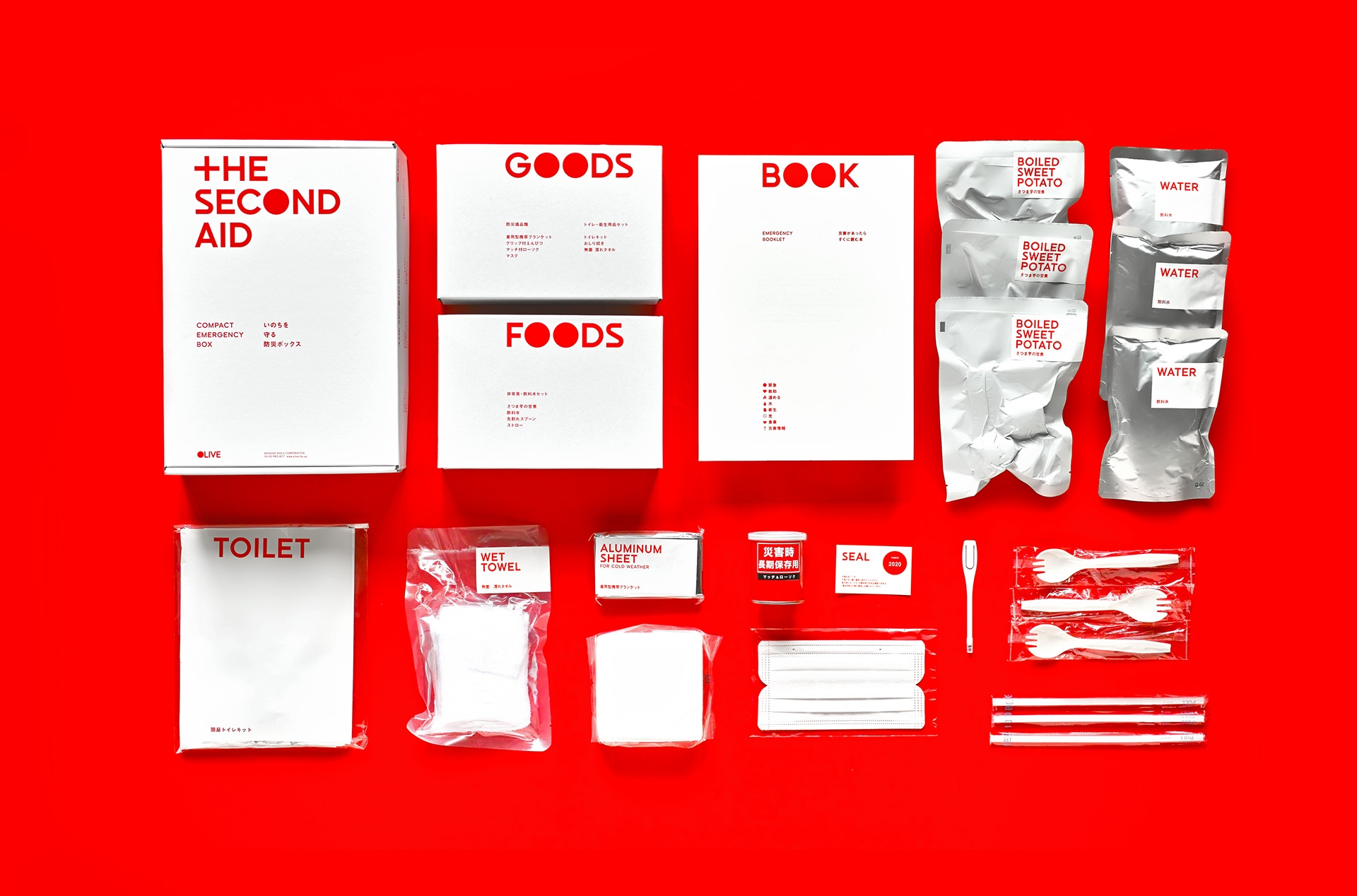 地震“第二援助”灾难工具包品牌包装设计