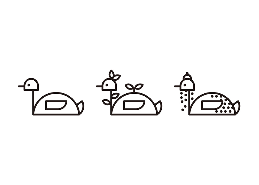 鸭米饼插画包装设计图形演变