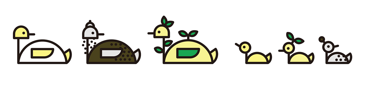 鸭米饼包装设计插画4