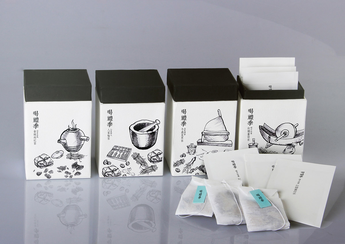 茶叶插画包装设计