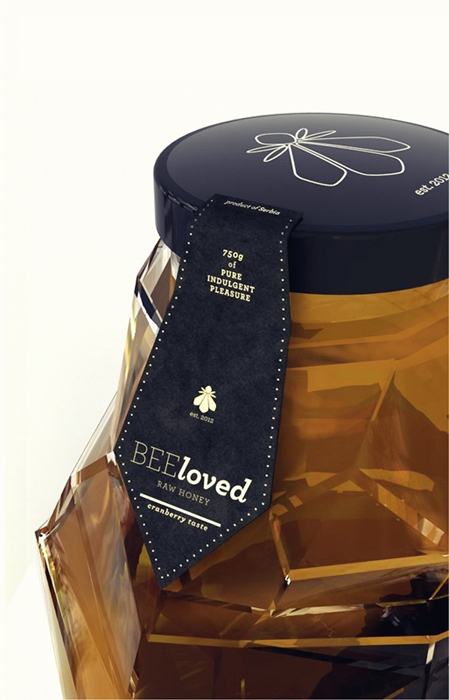 BEEloved honey蜂蜜创意包装设计细节图