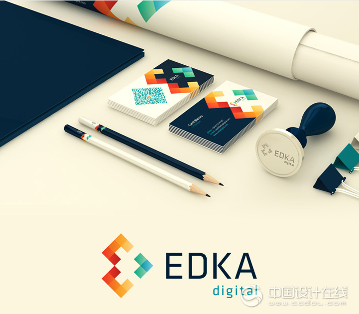 巴塞罗那Edka数字创意机构VI设计
