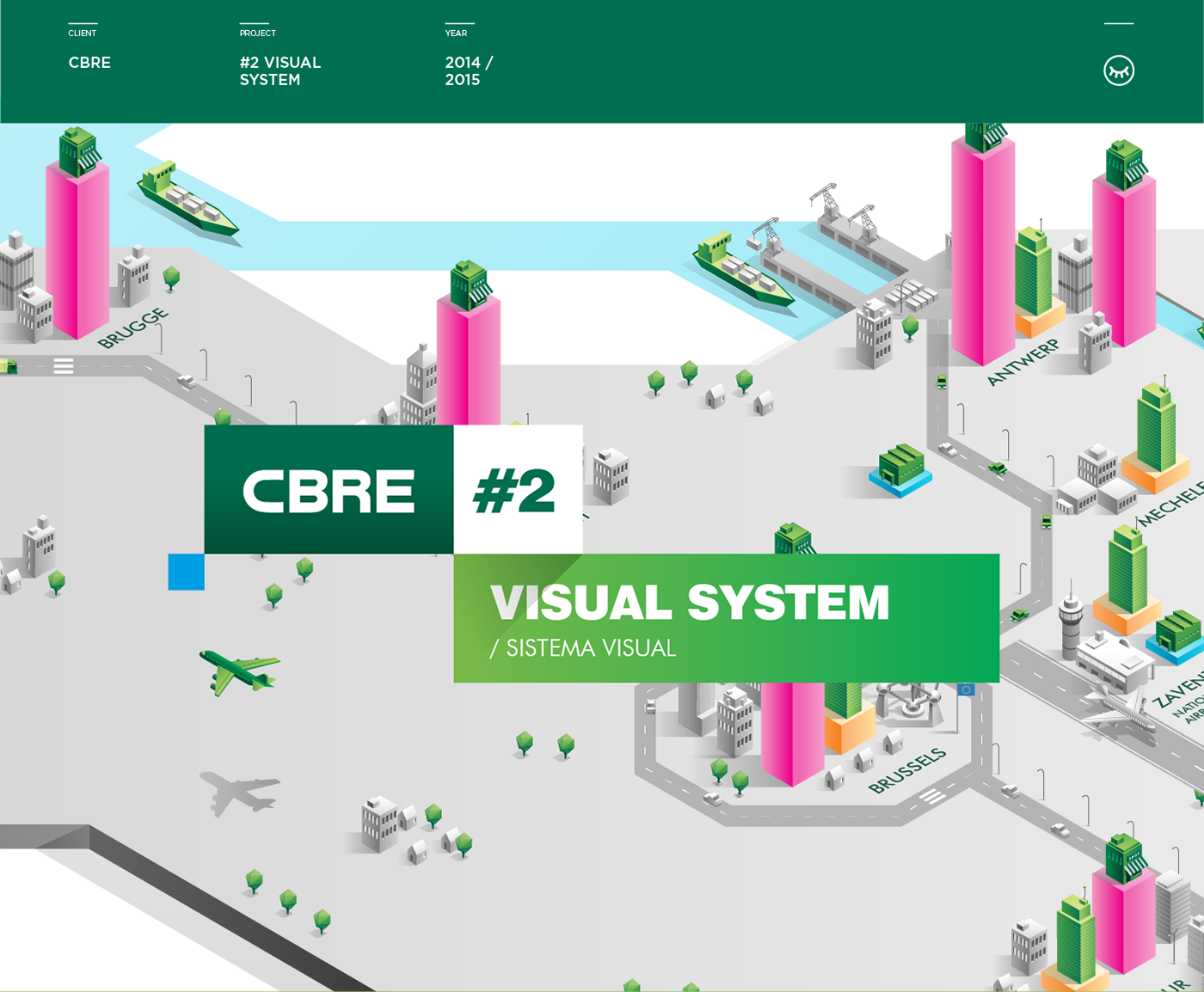 CBRE房地产公司个性化视觉系统